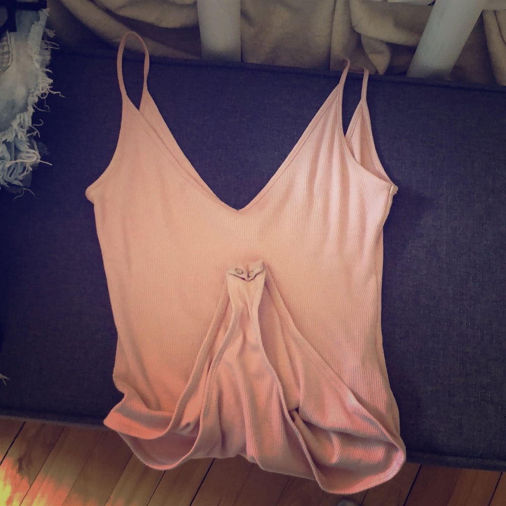 Pink body suit